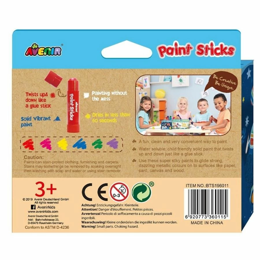 Avenir - Paint Sticks Metallic (6 Colours) 4 Avenir - Paint Sticks Metallic (6 Colours) - Image 2