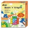 Avenir - Blocks N Crayons Dinosaurs Art Set 1 Avenir - Blocks N Crayons Dinosaurs Art Set -Le Toy Van Sales BTS216014 AvenirBlocksNCrayonsDinosaursArtSet 1 1024x1024