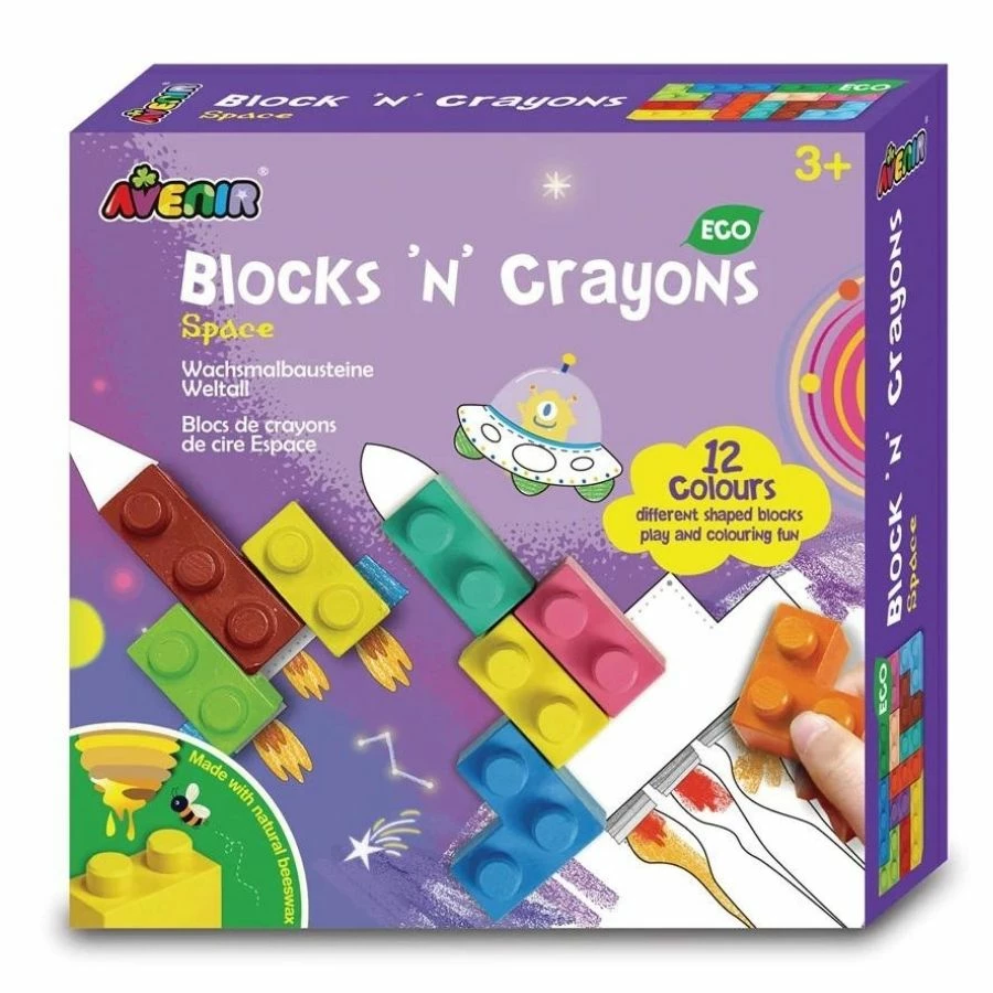 Avenir - Blocks N Crayons Space Art Set 3 Avenir - Blocks N Crayons Space Art Set