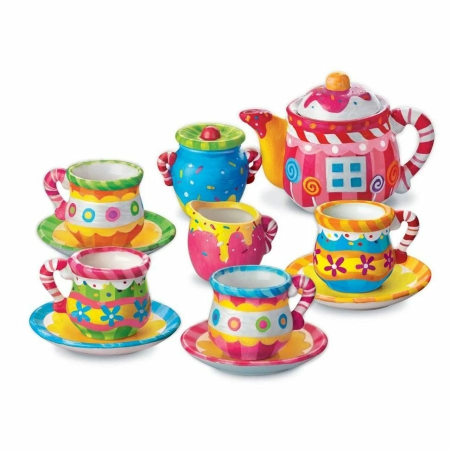 4M - Paint Your Own Mini Tea Set Craft Kit 4 4M - Paint Your Own Mini Tea Set Craft Kit - Image 2