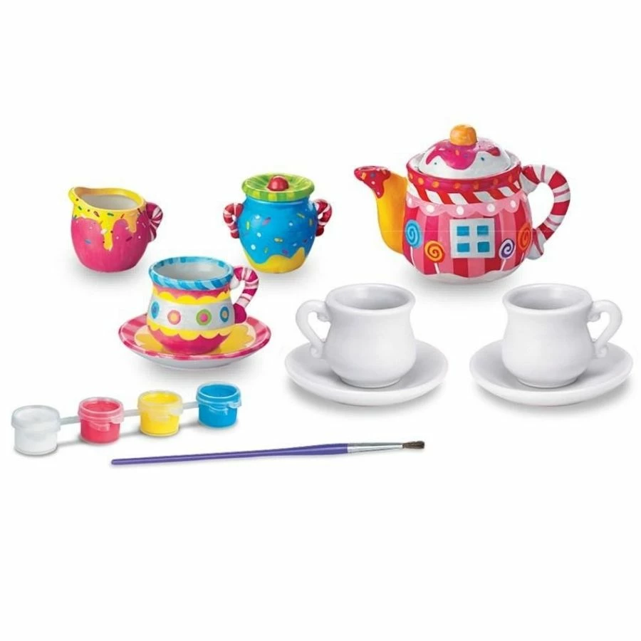 4M - Paint Your Own Mini Tea Set Craft Kit 5 4M - Paint Your Own Mini Tea Set Craft Kit - Image 3