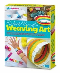 4M - KidzMaker: Basket Weaving Art Craft Set