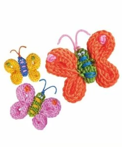4M - Little Craft Kits: Spool Knit Butterflies Kit -Le Toy Van Sales C4765 4MLittleCraftKitsSpoolKnitButterfliesKit 3 1024x1024