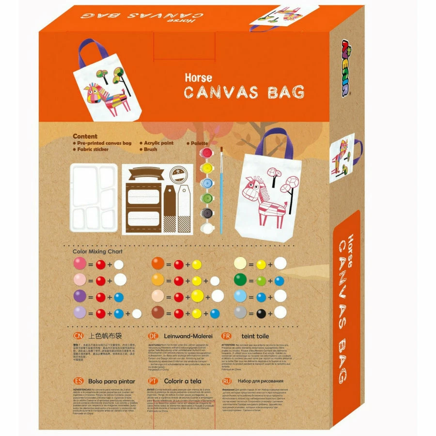 Avenir - Canvas Bag: Horse 4 Avenir - Canvas Bag: Horse - Image 2