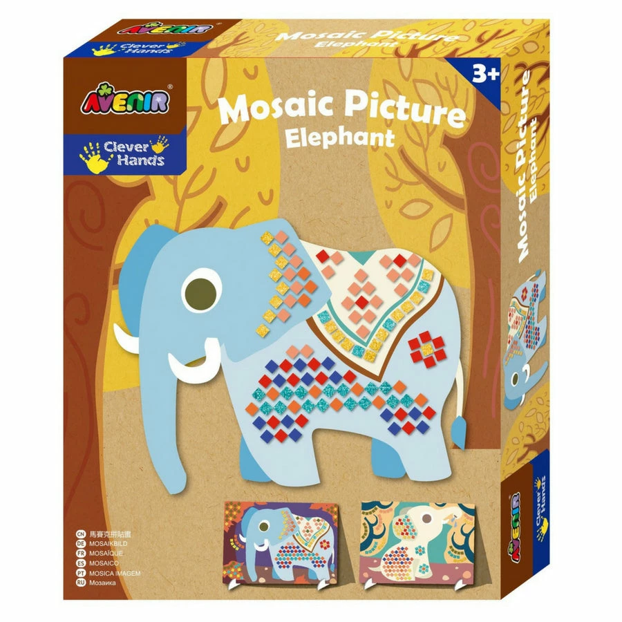 Avenir - Mosaic Picture: Elephant 3 Avenir - Mosaic Picture: Elephant