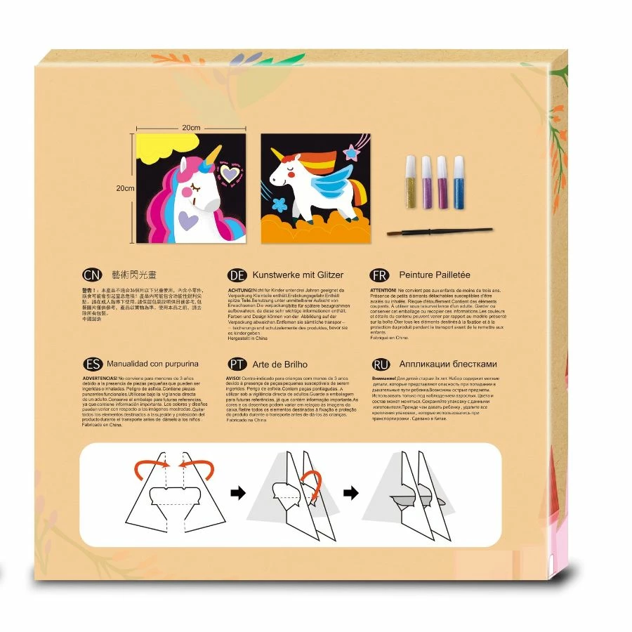 Avenir - Glitter Art Unicorn Craft Set 4 Avenir - Glitter Art Unicorn Craft Set - Image 2