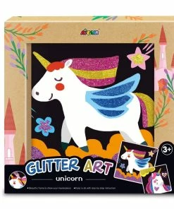 Avenir - Glitter Art Unicorn Craft Set