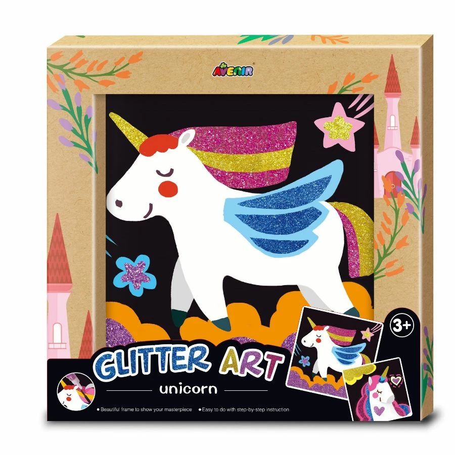 Avenir - Glitter Art Unicorn Craft Set 3 Avenir - Glitter Art Unicorn Craft Set