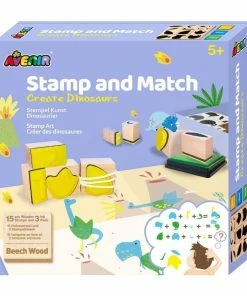 Avenir - Stamp & Match: Create Dinosaurs