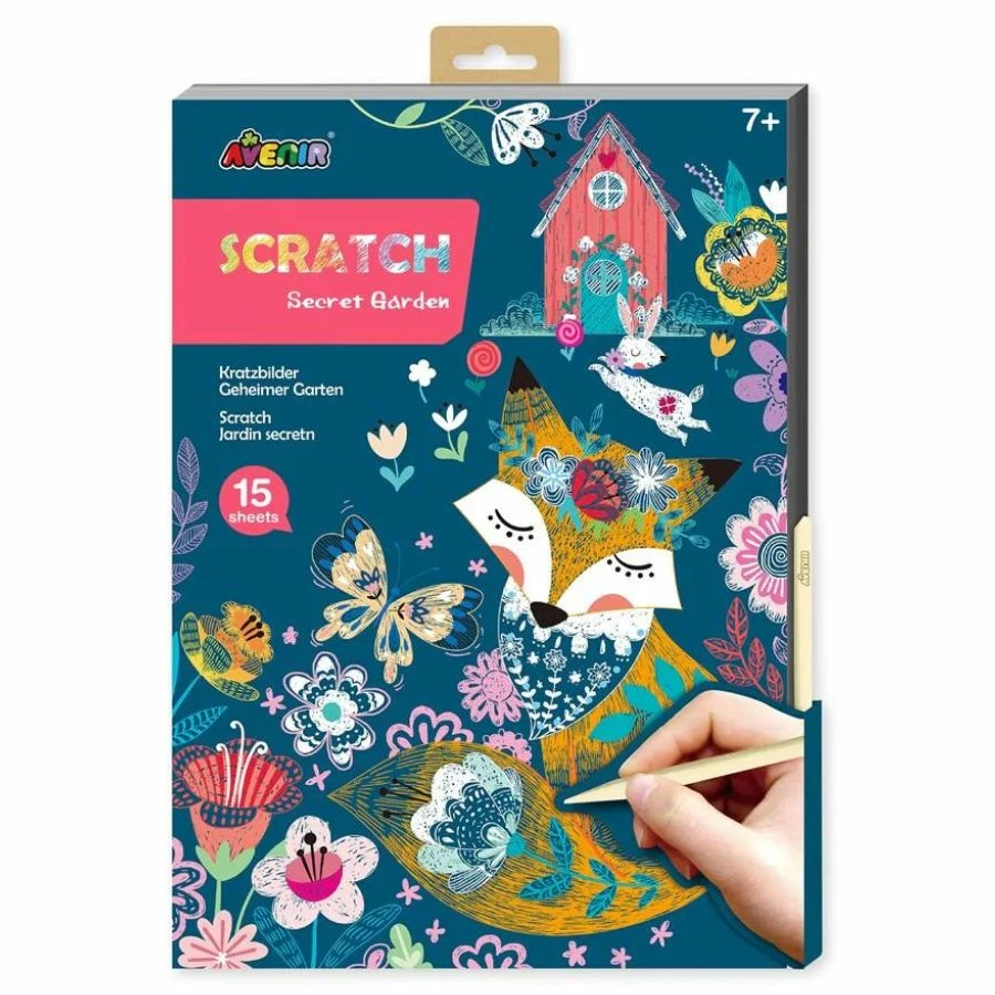 Avenir - A4 Scratch Book Secret Garden 3 Avenir - A4 Scratch Book Secret Garden
