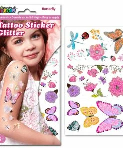 Avenir - Tattoo Glitter Sticker Set: Butterfly