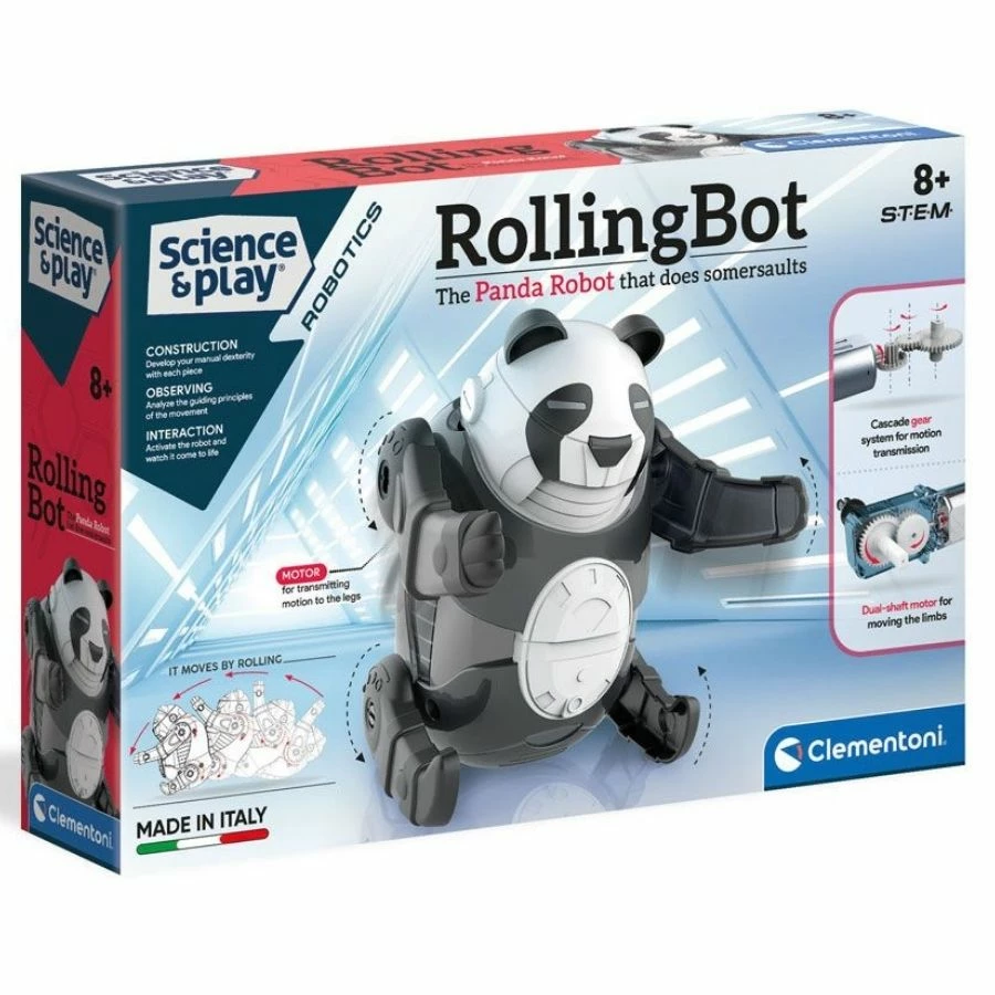 Clementoni - Science And Play: Rolling Bot Panda Robot 3 Clementoni - Science And Play: Rolling Bot Panda Robot