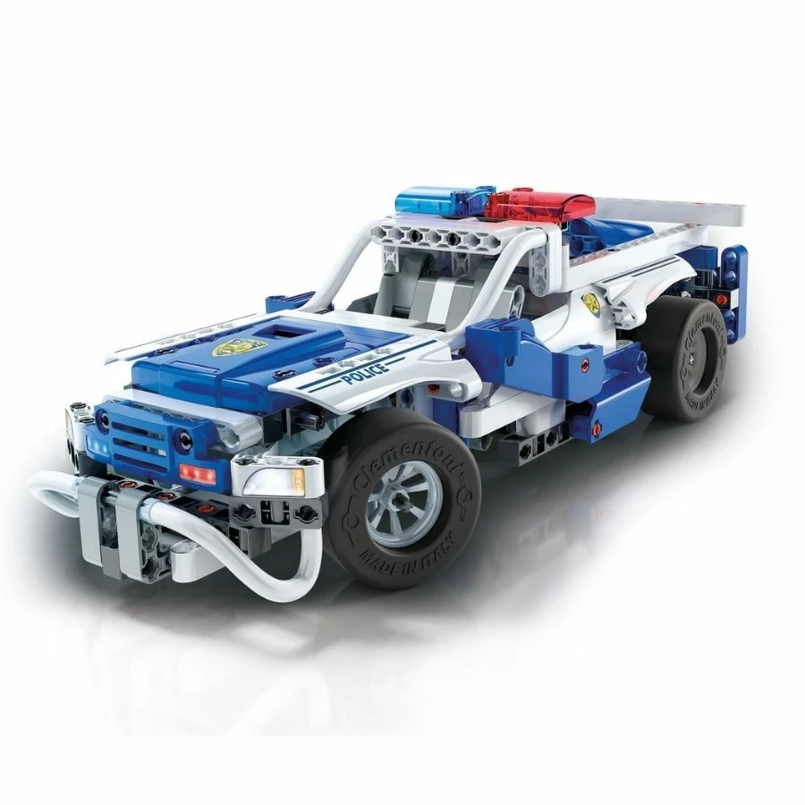 Clementoni - Mechanics Laboratory: Police Car With Remote Control Construction Kit 4 Clementoni - Mechanics Laboratory: Police Car With Remote Control Construction Kit - Image 2