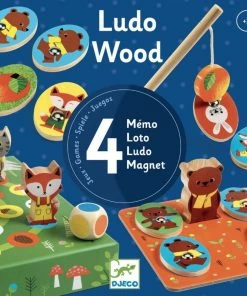 Djeco - Ludo Woodland Animal 4 Game Set