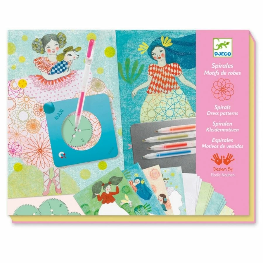 Djeco - Dress Patterns Spirals 3 Djeco - Dress Patterns Spirals