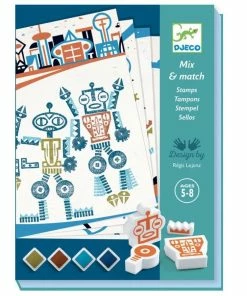 Djeco - Alien Robots Stamp Set