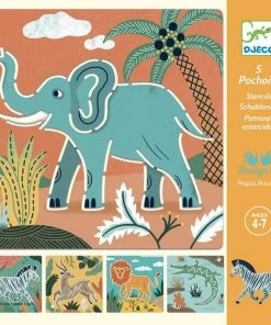 Djeco - Wild Animals Stencils