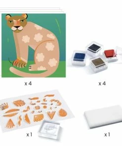 Alternative view of Djeco - Patterns And Animals Clear Stamps