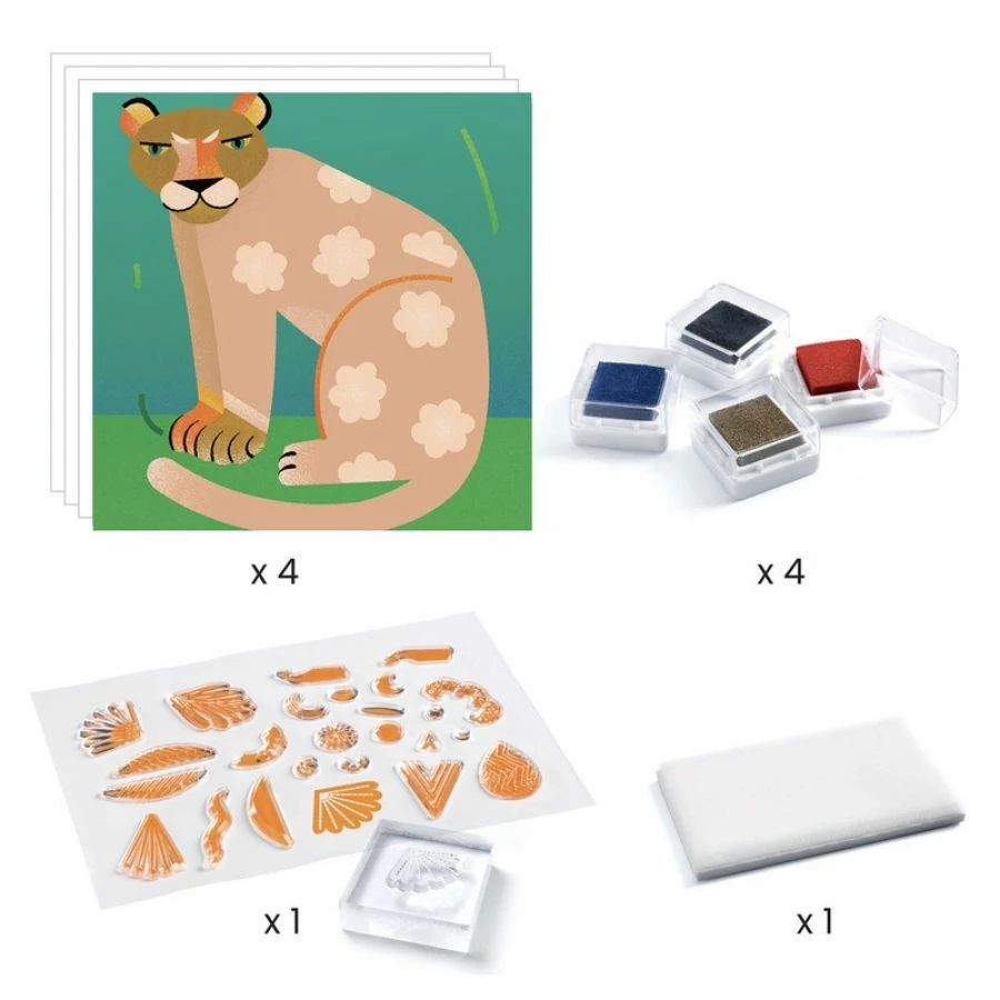 Djeco - Patterns And Animals Clear Stamps 4 Djeco - Patterns And Animals Clear Stamps - Image 2