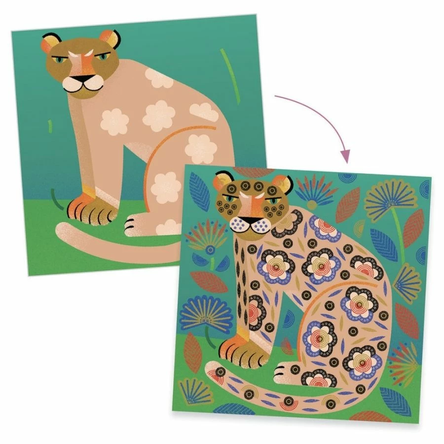 Djeco - Patterns And Animals Clear Stamps 5 Djeco - Patterns And Animals Clear Stamps - Image 3