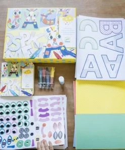 Djeco - Create Shapes Letters Craft Kit -Le Toy Van Sales DJ8998 DjecoCreateShapesLettersCraftKit 3 1024x1024
