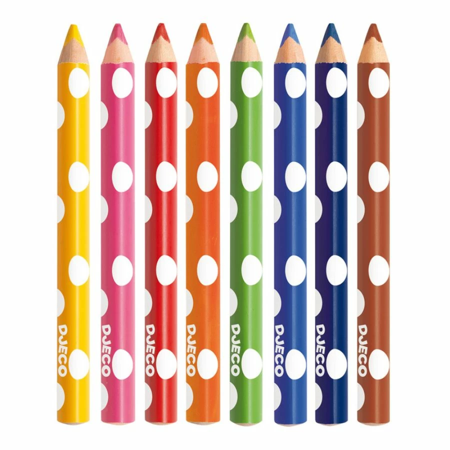 Djeco - 8 Little Ones Colour Pencils 4 Djeco - 8 Little Ones Colour Pencils - Image 2