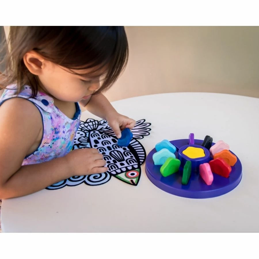 Djeco - 12 Toddler Flower Crayons 6 Djeco - 12 Toddler Flower Crayons - Image 4