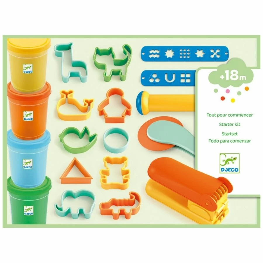 Djeco - Everything You Need To Start Modelling Dough Set 3 Djeco - Everything You Need To Start Modelling Dough Set