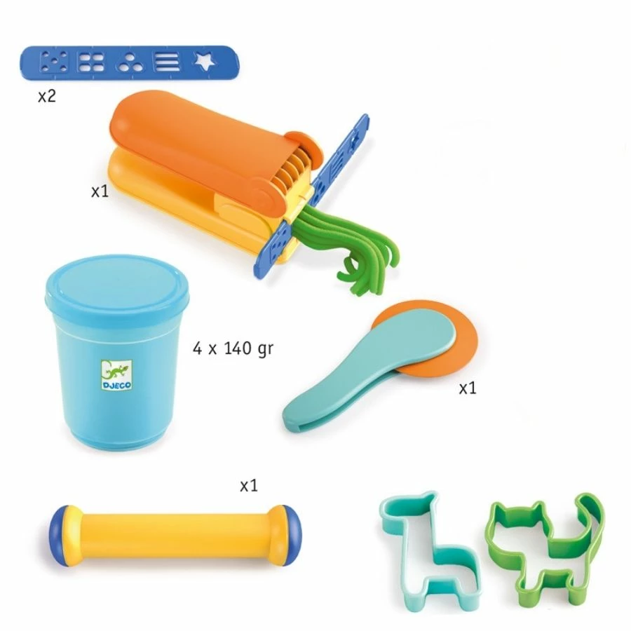 Djeco - Everything You Need To Start Modelling Dough Set 4 Djeco - Everything You Need To Start Modelling Dough Set - Image 2
