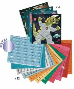 Alternative view of Djeco - Space Battle Mosaic Craft Kit