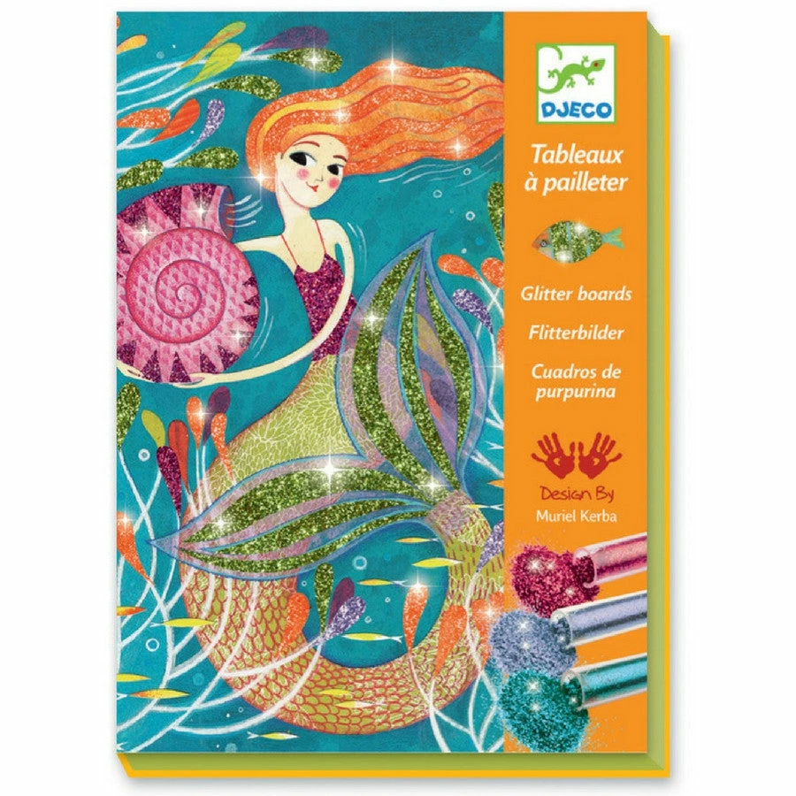Djeco - Mermaids Glitter Boards 3 Djeco - Mermaids Glitter Boards