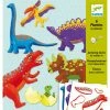 Djeco - Dinosaur Small Puppets Craft Kit -Le Toy Van Sales DJ9680 DjecoDinosSmallPuppets 1 1024x1024