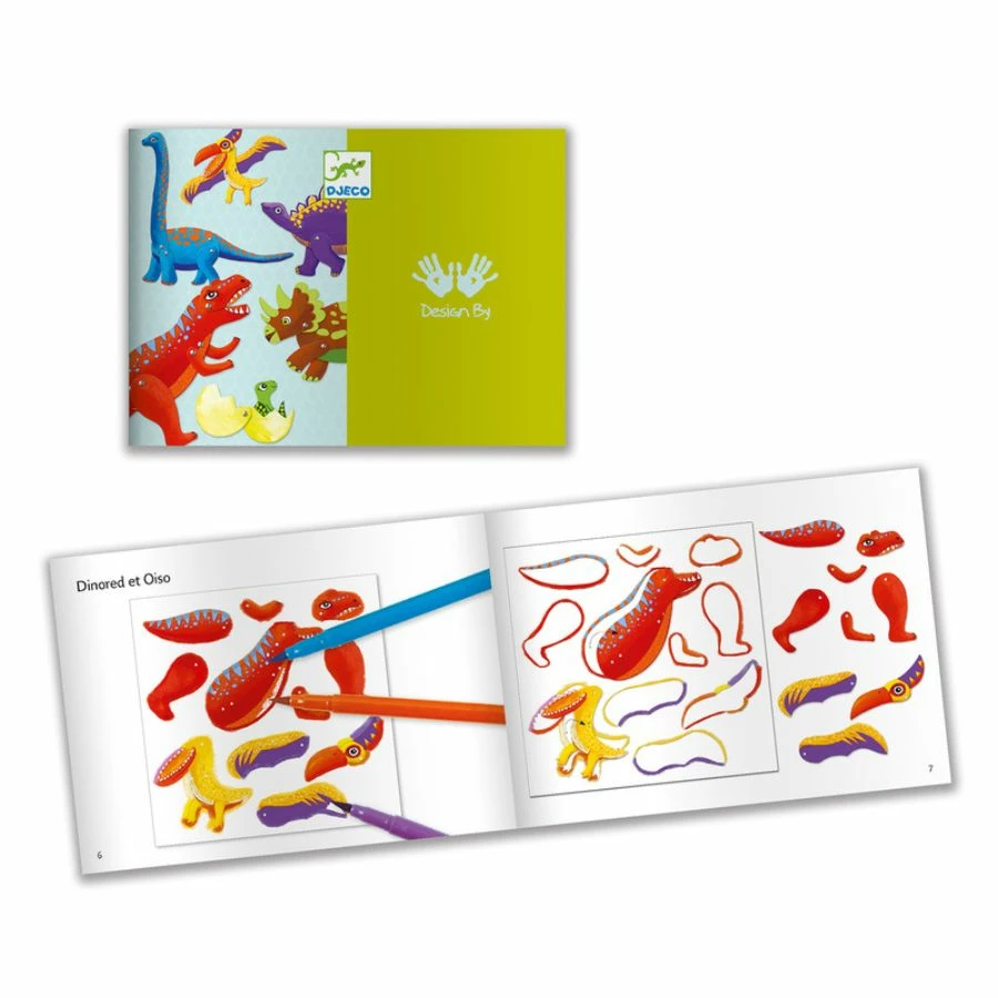 Djeco - Dinosaur Small Puppets Craft Kit 6 Djeco - Dinosaur Small Puppets Craft Kit - Image 4