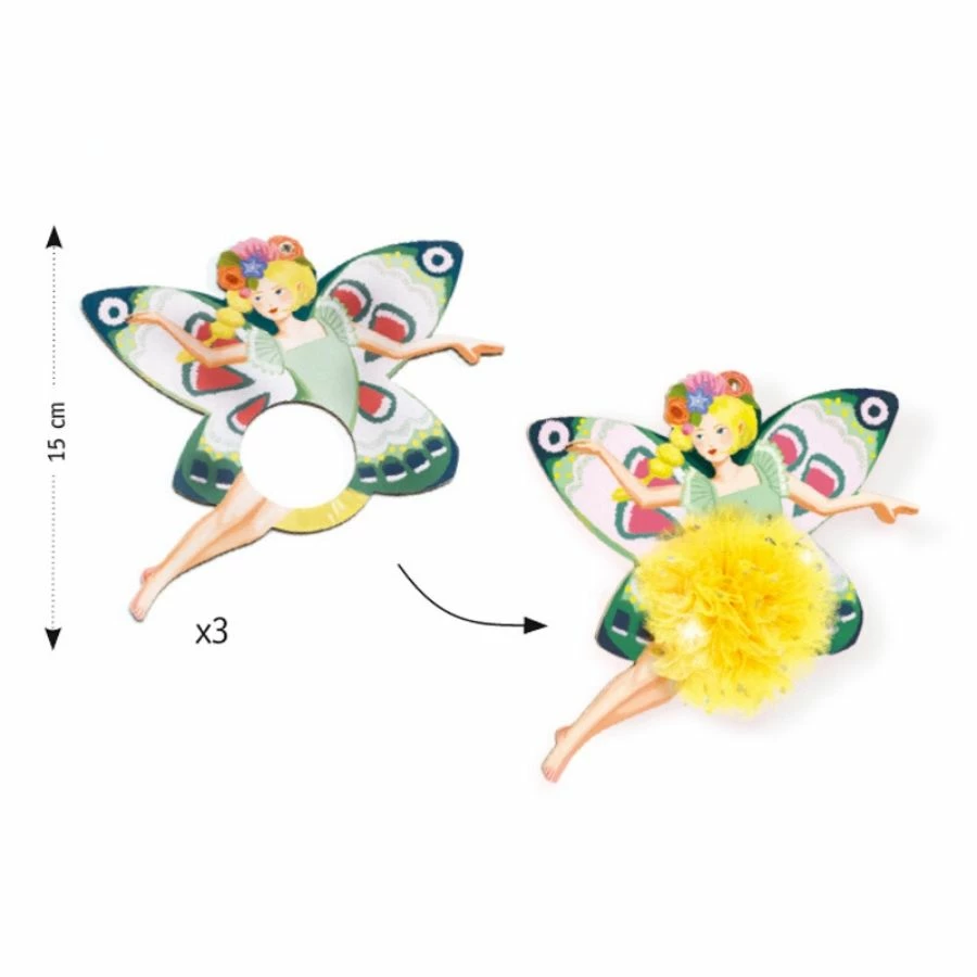 Djeco - Fairy Pom Poms Craft Kit 4 Djeco - Fairy Pom Poms Craft Kit - Image 2