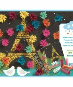 Djeco - An Explosion Of Pompoms Craft Kit For Kids