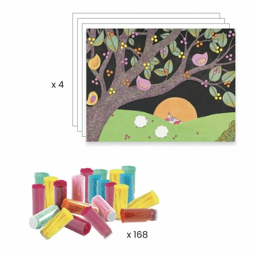 Djeco - An Explosion Of Pompoms Craft Kit For Kids 4 Djeco - An Explosion Of Pompoms Craft Kit For Kids - Image 2
