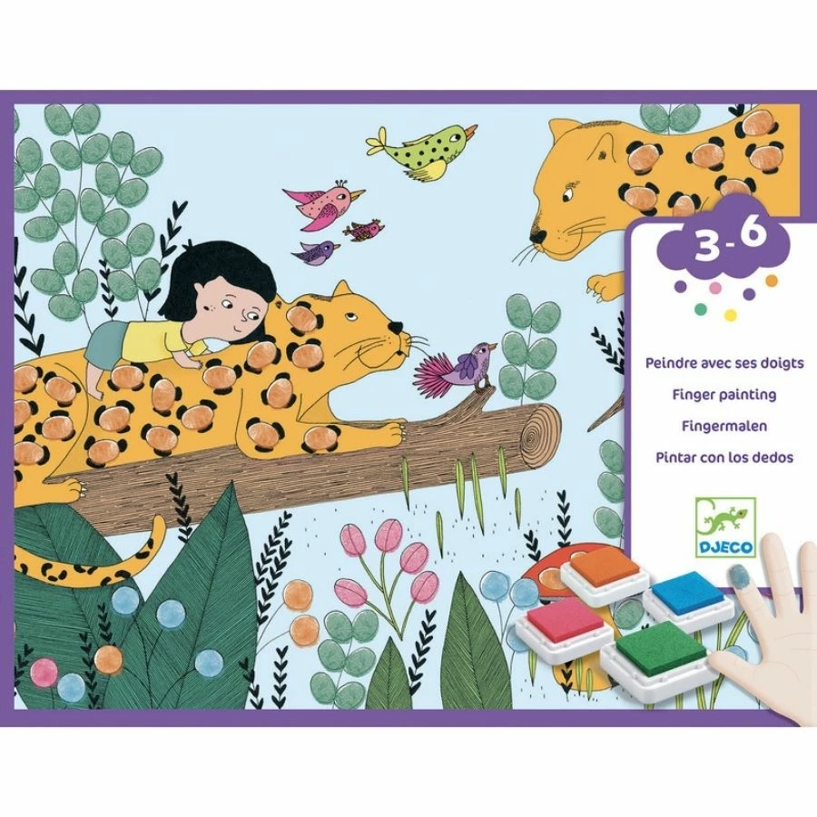Djeco - Touch And Paint! Finger Painting 3 Djeco - Touch And Paint! Finger Painting
