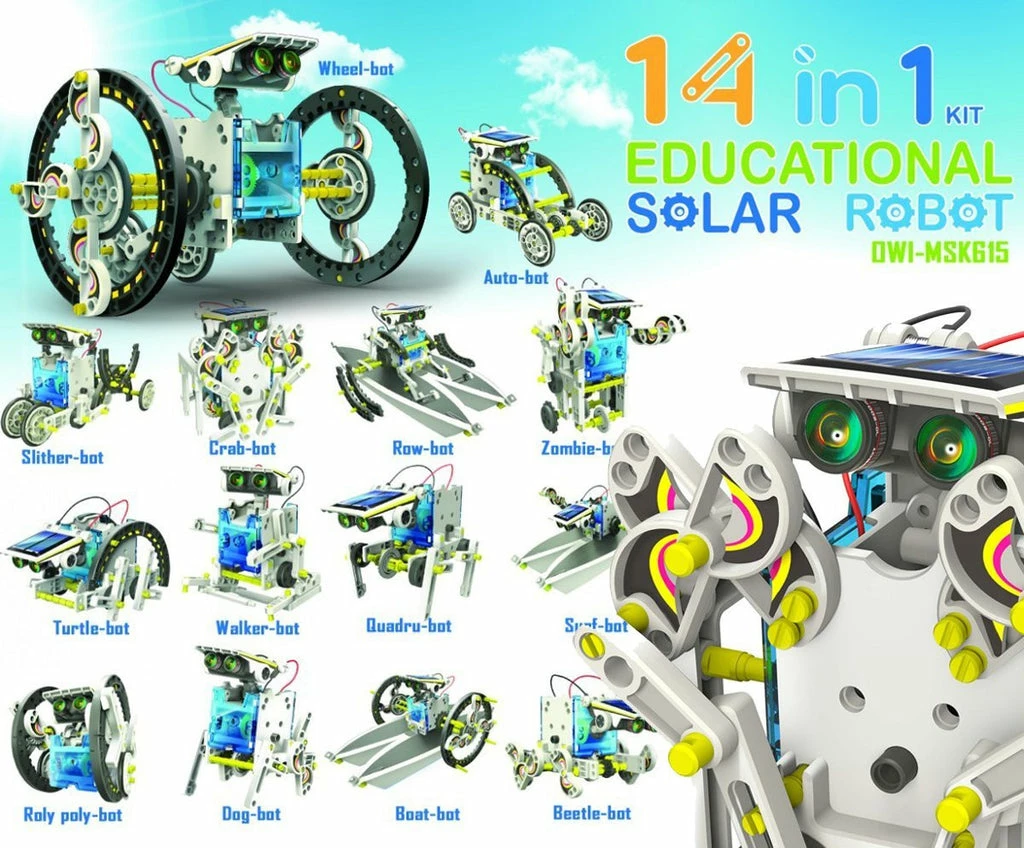 CIC - 14 In 1 Educational Solar Robot Kit 5 CIC - 14 In 1 Educational Solar Robot Kit - Image 3
