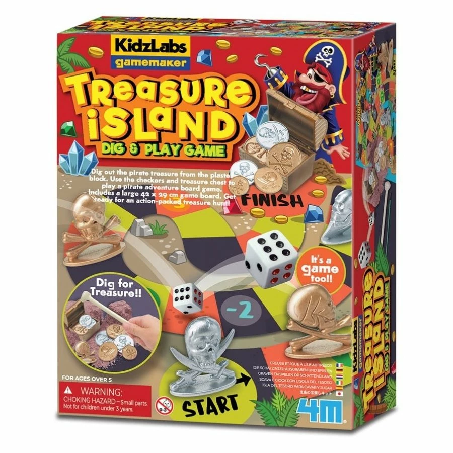 4M Toys - KidzLabs Gamemaker Treasure Island Dig And Play Game 3 4M Toys - KidzLabs Gamemaker Treasure Island Dig And Play Game