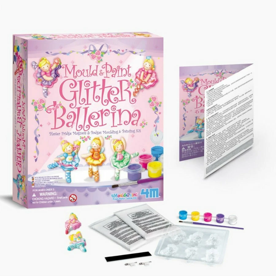 4M - Mould And Paint Glitter: Ballerina 3 4M - Mould And Paint Glitter: Ballerina