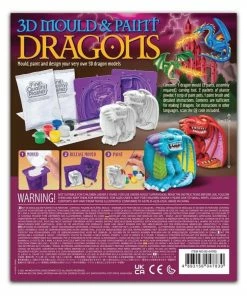 4M Toys - 3D Mould And Paint Dragons -Le Toy Van Sales FSG4783 4MToys3DMouldandPaintDragons 2 1024x1024
