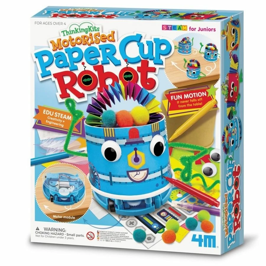 4M Toys - Thinking Kits Motorised Paper Cup Robot 3 4M Toys - Thinking Kits Motorised Paper Cup Robot