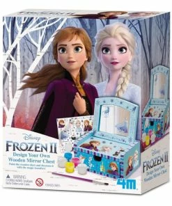 4M - Disney Frozen II: Design Your Own Wooden Mirror Chest