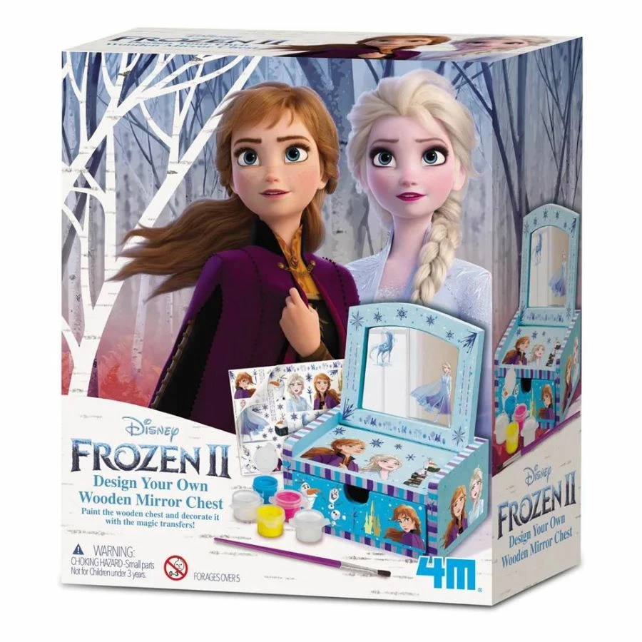 4M - Disney Frozen II: Design Your Own Wooden Mirror Chest 3 4M - Disney Frozen II: Design Your Own Wooden Mirror Chest