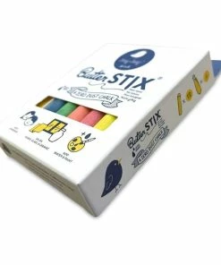 Jaq Jaq Bird - Butterstix Zero Dust Chalk - 12 Pack Assorted Colours And Holder -Le Toy Van Sales JJ100 JaqJaqBirdButterstix12PackAssortedColoursandHolder 3 1024x1024