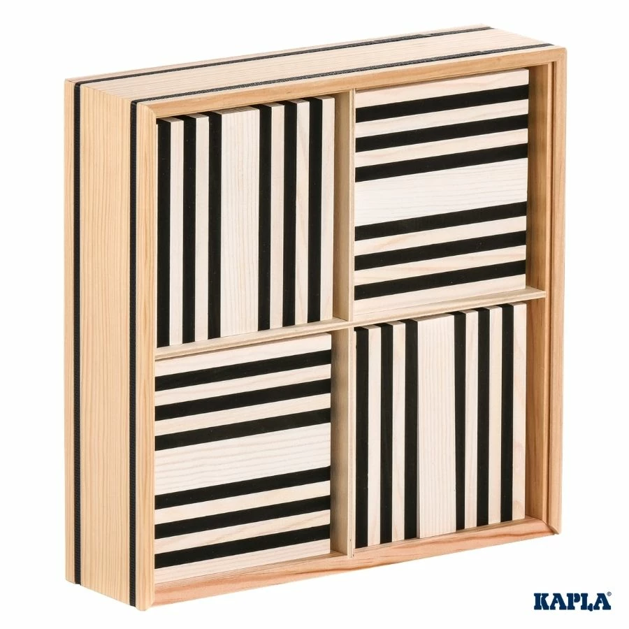 Kapla - Black And White 100 Planks 3 Kapla - Black And White 100 Planks