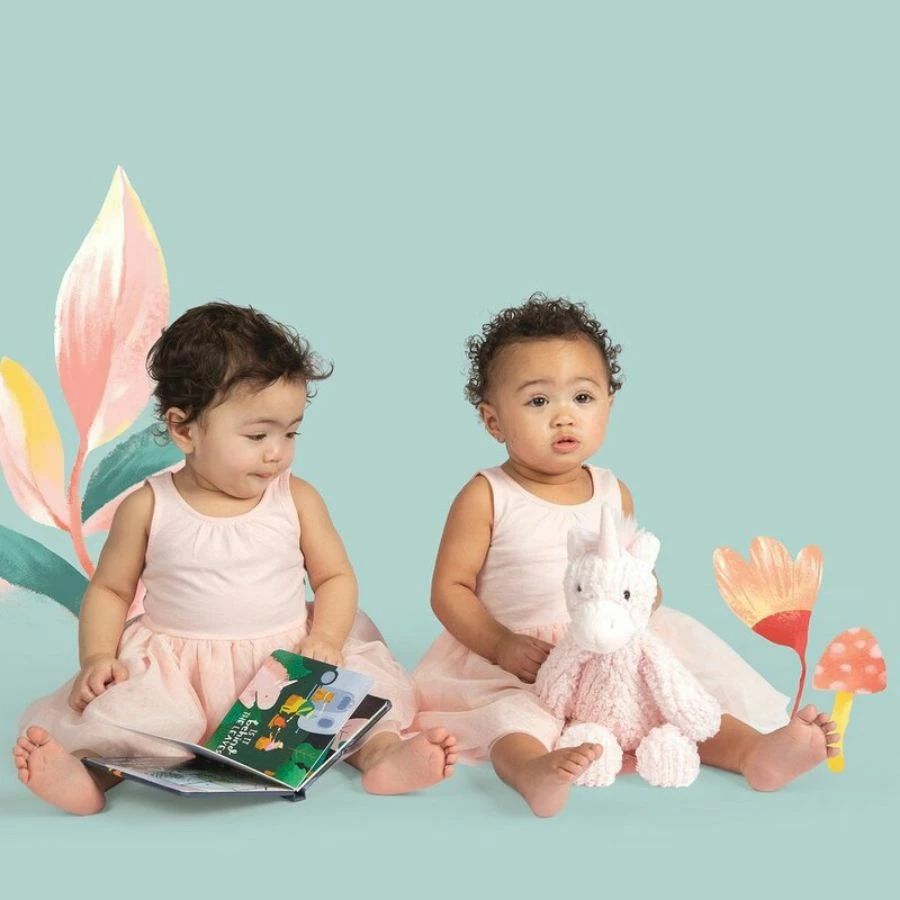 Manhattan Toy Company - Adorables Petals Medium Unicorn Plush Toy - Image 4