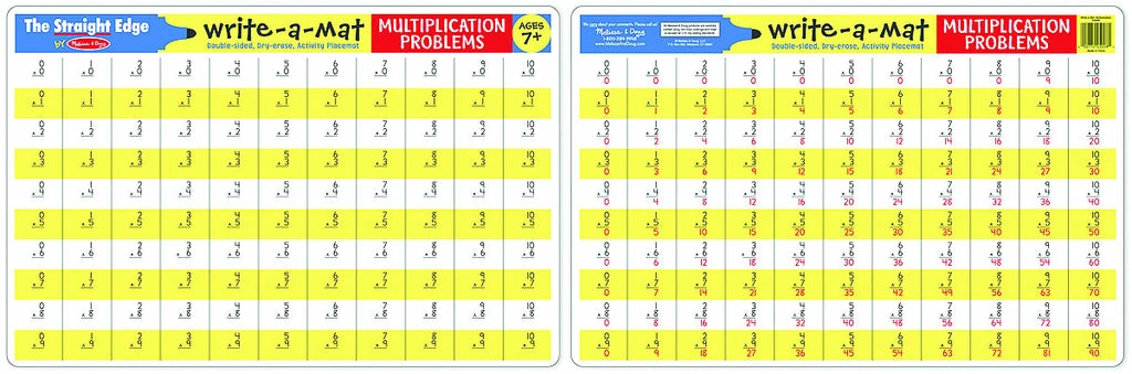 Melissa & Doug - Multiplication Write-A-Mat 3 Melissa & Doug - Multiplication Write-A-Mat