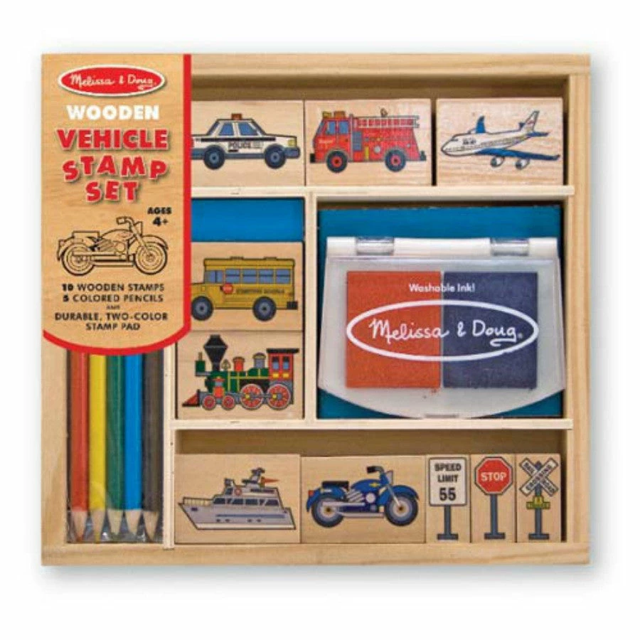 Melissa & Doug Retired Melissa & Doug - Vehicle Stamp Set 3 Melissa & Doug Retired Melissa & Doug - Vehicle Stamp Set